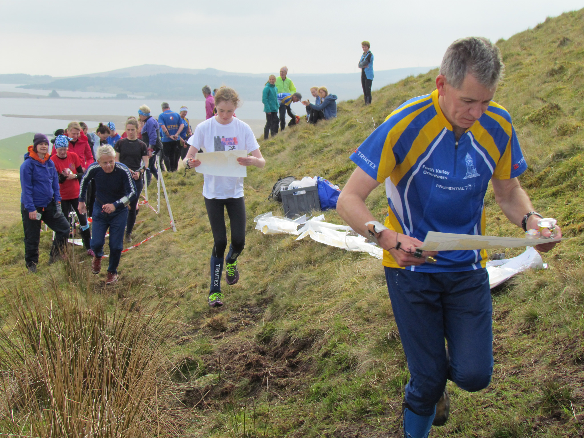 Orienteers set off across Scotland's countryside in a 2014 SOL event
