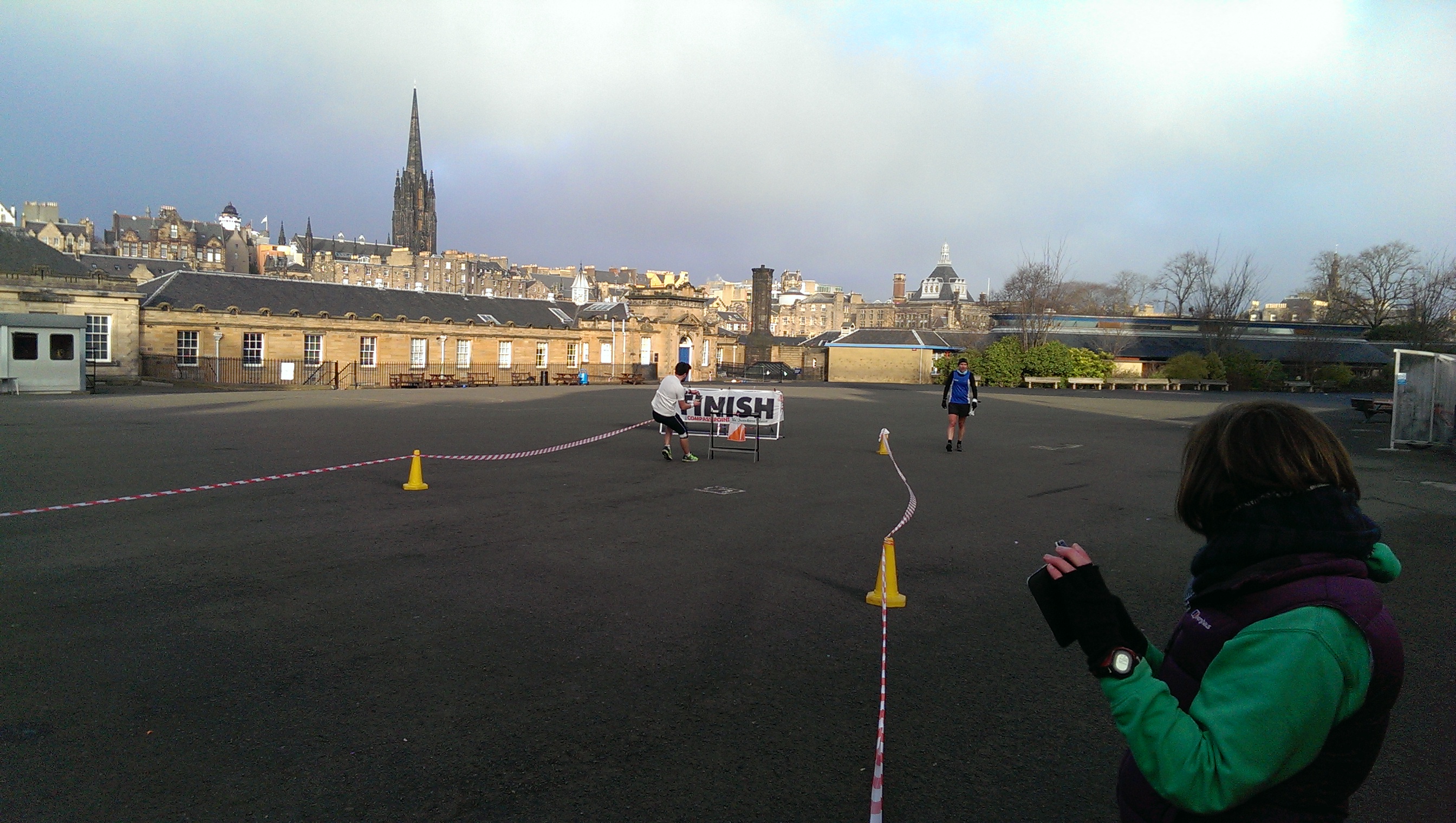 Urban orienteering finish line - things to do Scotland