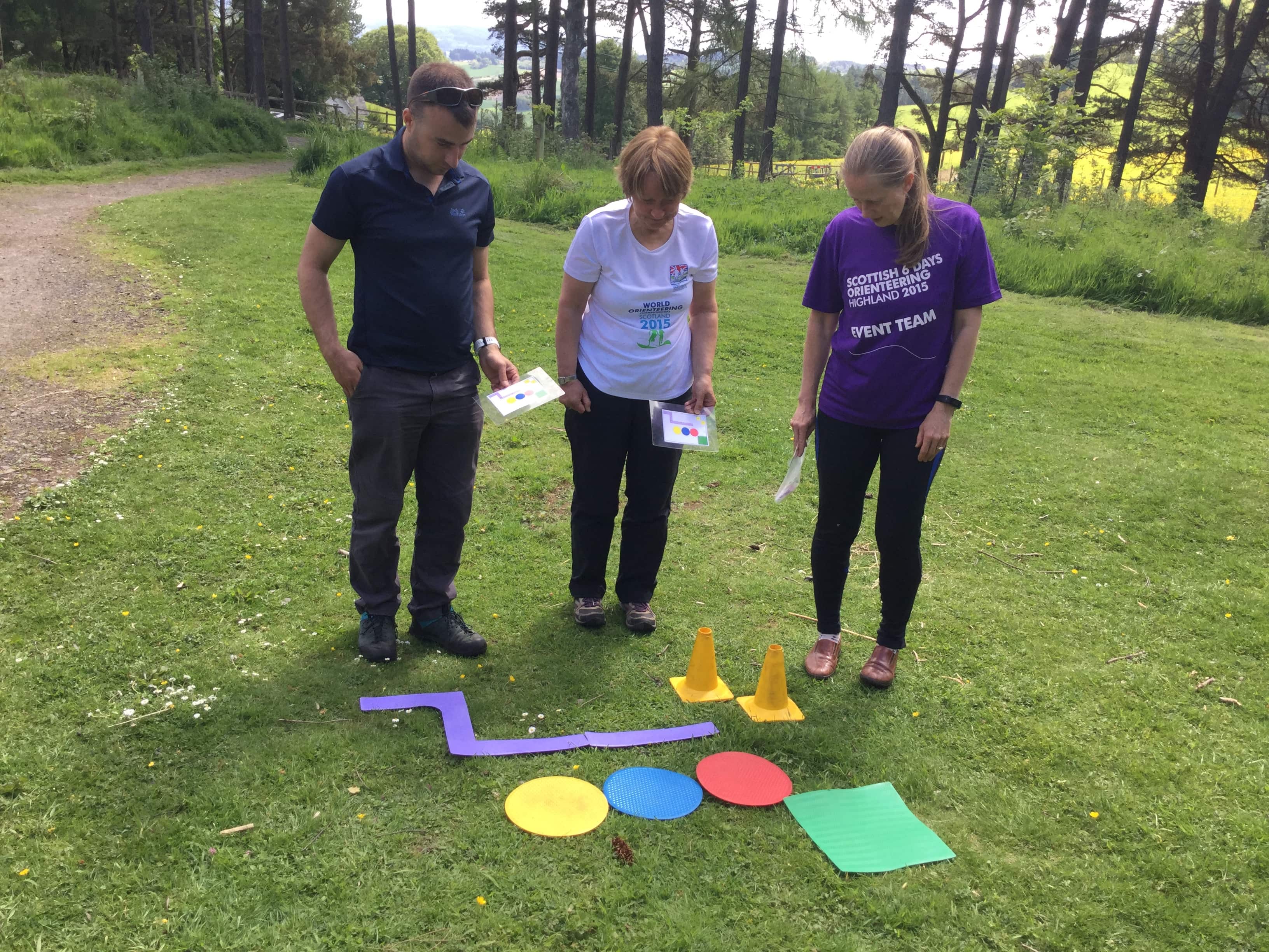 Orienteering training in the Scottish outdoors
