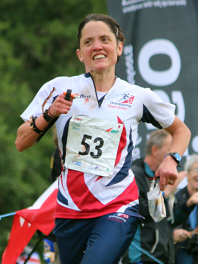 Elite orienteer Claire Ward