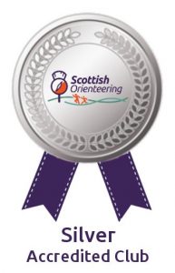 Scottish Orienteering Club Accreditation Logo Silver
