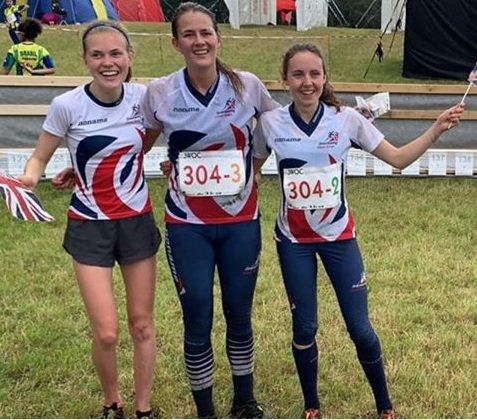 Megan Keith, Grace Molloy and Fiona Bunn took Britain's first ever JWOC gold medal