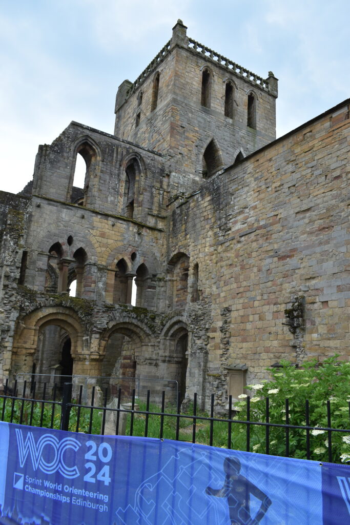 Jedburgh Abbey provided the backdrop to the finish Photo Credit: Stephen Wilson

